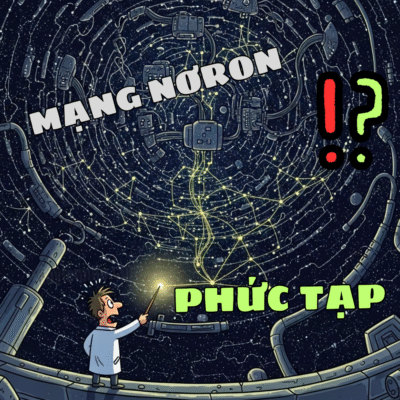 Minh họa sự phức tạp bên trong mạng nơ-ron của AI, một mạng lưới kết nối khổng lồ mà các nhà khoa học cũng khó lòng giải mã hoàn toàn.