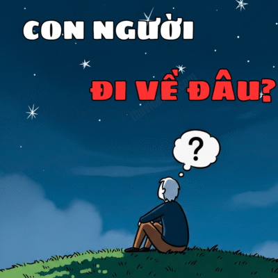 Con người ngồi suy tư về ý nghĩa cuộc sống dưới bầu trời sao