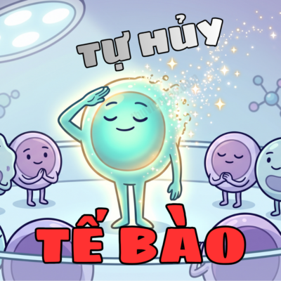 Một tế bào dũng cảm chào tạm biệt và phân rã thành những tia sáng vô hại để bảo vệ các tế bào khác